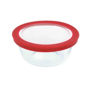 bowl redondo pequeño con tapa plastica