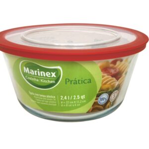 bowl redondo grande con tapa plastica