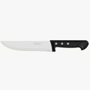 Cuchillo de cocina Tramontina Plenus de acero inoxidable negro de 7 pulgadas, color negro