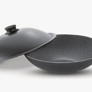 Wok Paris Tramontina Teflón Antiadherente 36cm 6,6lts C/tapa