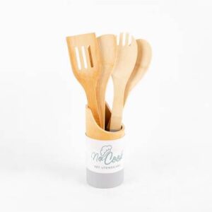 SET ESPATULAS COCINA X5 BAMBU