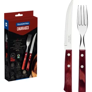 Set x12 Cubiertos polywood (Churrasco)