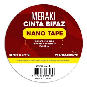 Cinta bifaz - 25 mm x 3mts