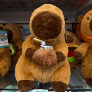 Peluche capibara con MATE