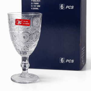 Copas de vidrio x6 unidades 200 ml  (20999)