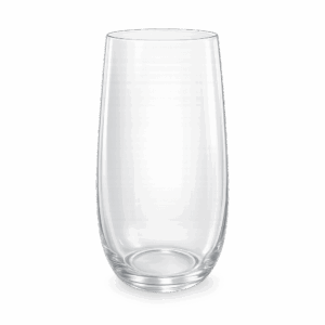 Florero oval grande transparente - Vidrio - (v4072)